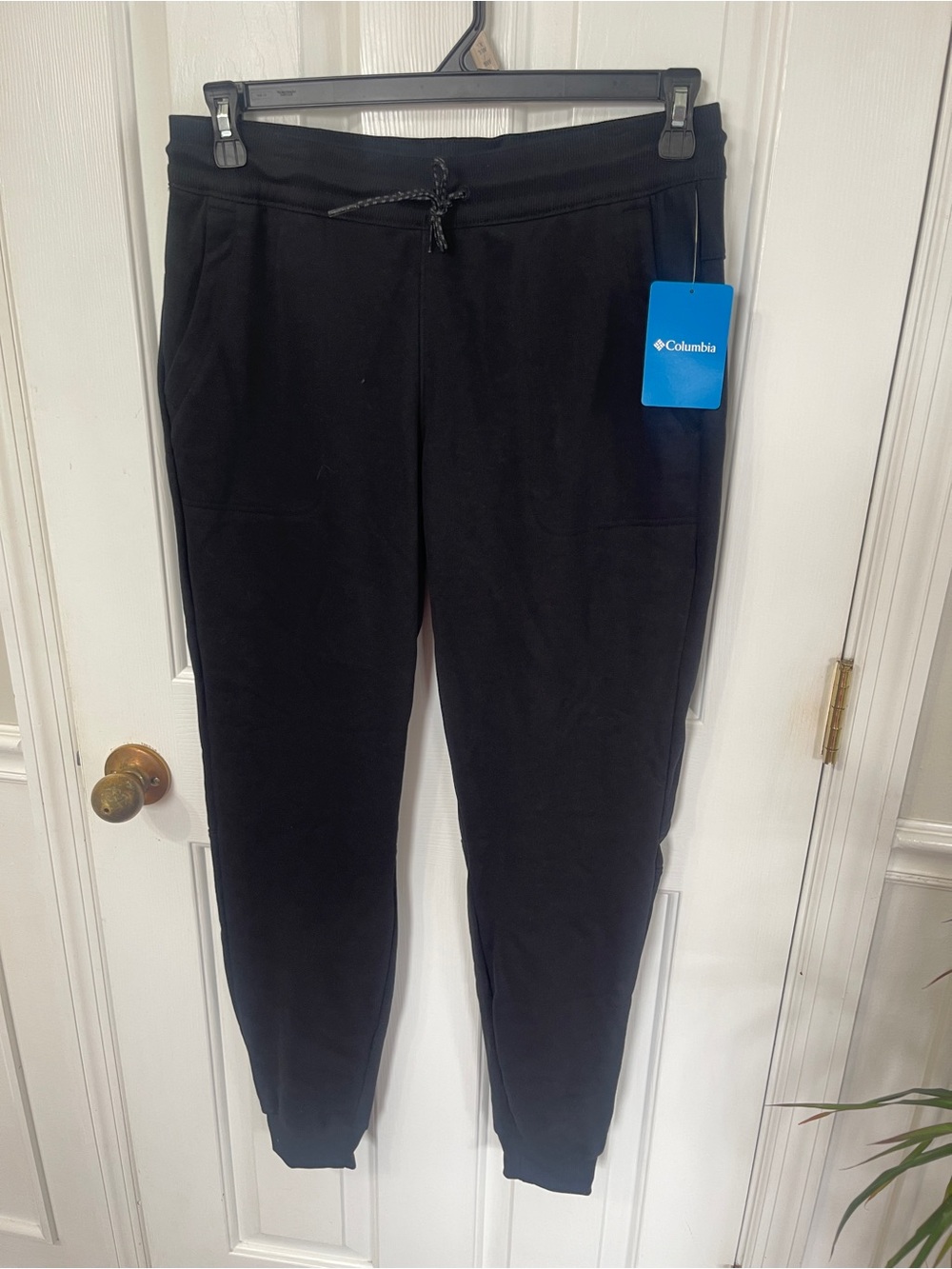 Columbia Jogger Sweatpants Womens Medium Adult Black Sunridge Sweat NWT
